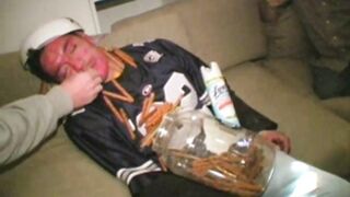 Spex tart pregnant sucks on dorm prick