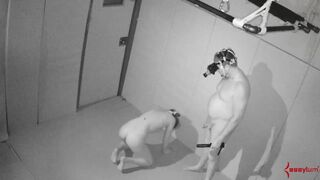 Kinky tied up beautiful babe gets toyed