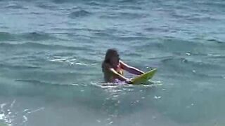 Little april outdoors showing off her body