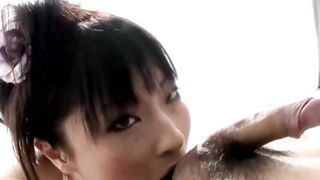 Sucking on an uncensored meat