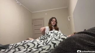 Inked brunette beautiful babe ravaged by her new man