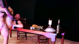 Huge & unshaved perverted hunk loves having a shaft in his bum