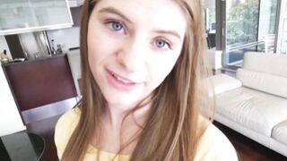 SIS LOVES ME Barely legal step sister tries out meat & cum in P-O-V