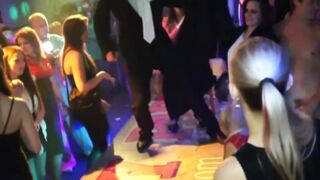 Teen squirting in the club