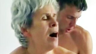 Young Boy Fucks Bushy Grandma