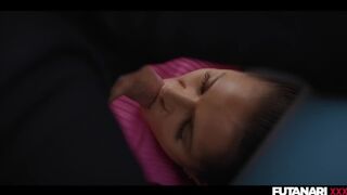 Real Life Futanari - Selfsucking - T-girl suck her own shaft & cum in her mouth