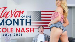 Nikole Nash creampied by Stepborther's huge cock