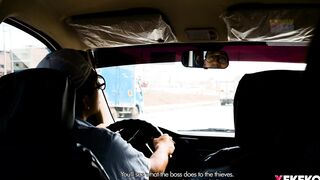 Venezuelan babe arrives to Peru to work & gets screwed by a fake transport