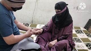 Indian Muslim Wifey In Hijab Having Sexy Sex With Her Hubby
