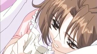 Sushi covered anime teen is clit played