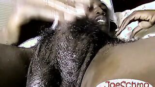 Sexy JBone drops a thickload after wanking off his ebony meat