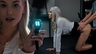 Charlie Dean freezes hot doc & fuck her dripping wet snatch until huge cumshot