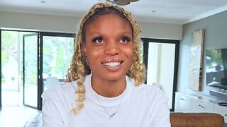 Fun African blonde black model does great in this casting video