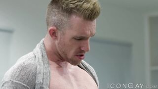 Nick Fitt loves getting his butt rammed by Aaron Bloncos cock