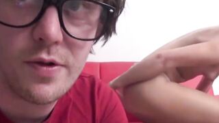 Satisfying babe Carmel Cox sucks off huge dick lustful nerd P-O-V