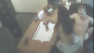 Office bitch takes hard prick