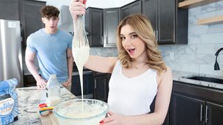 Naughty teen step sister Demi Hawks wanted stepbrothers Parker Ambrose cream