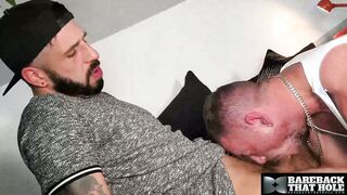 BAREBACKTHATHOLE Bobby Bruiser Uses His Hole To Satisfy Romeo Davis Raw Meat