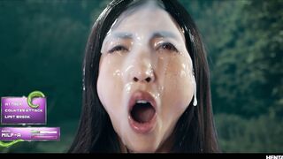 Anime Cosplay Alien Battle - Japanese Babe Emiri Momota Vored in 3d Hentai Fight