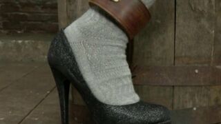 Curvy booty Asian spanked & toyed