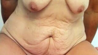 Bushy Gilf Takes Huge Young Dick