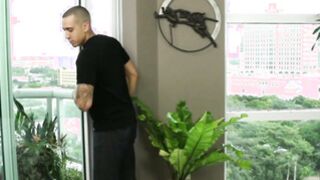 Blonde teen gets wet & receiving huge dick