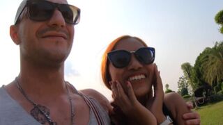 Adorable Asian teen amateur homemade porno after a day out sightseeing