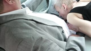 Lustful mature couple mixes with youngsters for some oral sex