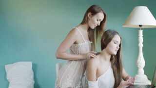 Two amazing girls Sia Siberia & Sonya Blaze playing with each other's cunts