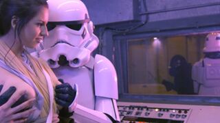 BRAZZERS Star wars : Force awakens ass pumping parody with Stella Cox