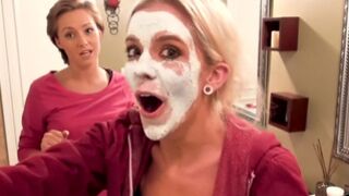 Two bombshell chicks sharing one big dick